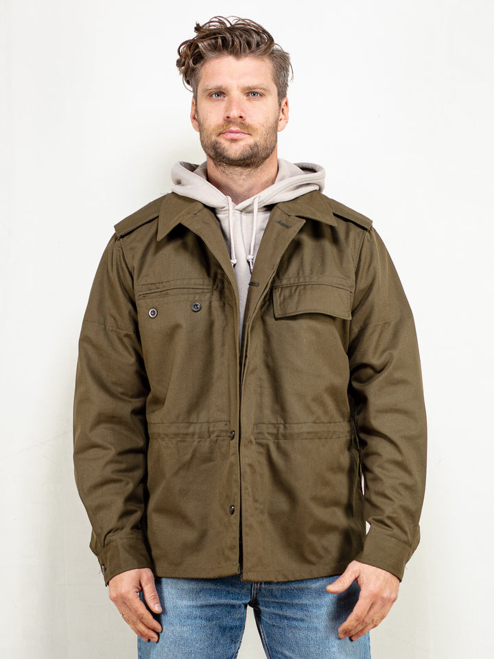 Vintage 70's Men Military Green Jacket - NorthernGrip