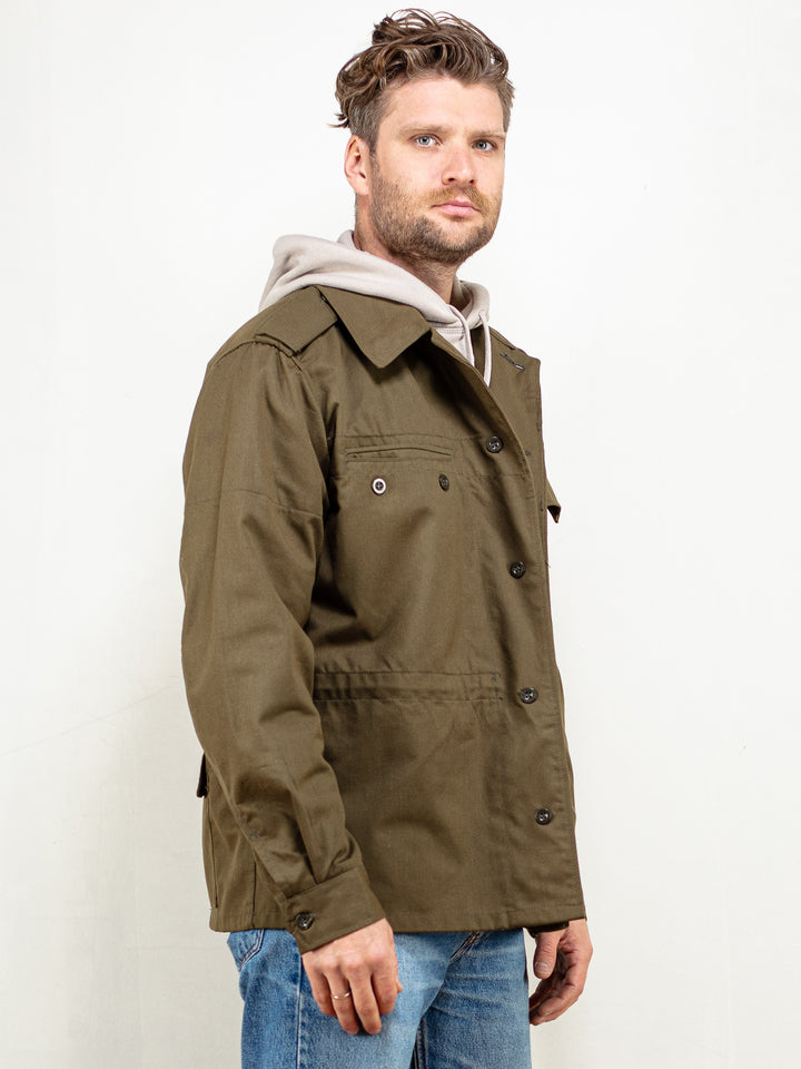 Vintage 70's Men Military Green Jacket - NorthernGrip