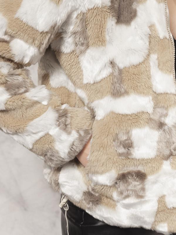 Vintage 90s Women Faux Fur Jacket - NorthernGrip