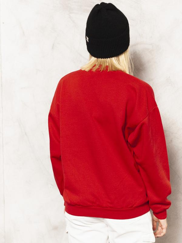Vintage 90's Red Christmas Women Sweatshirt - NorthernGrip