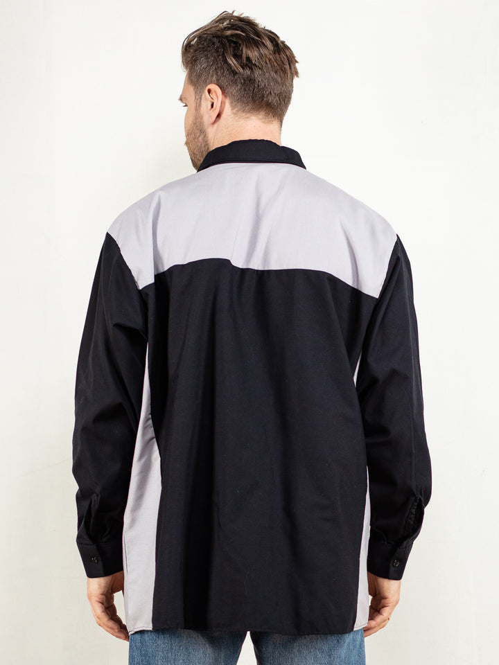 Vintage 00's Men RED KAP Work Shirt in Black - NorthernGrip
