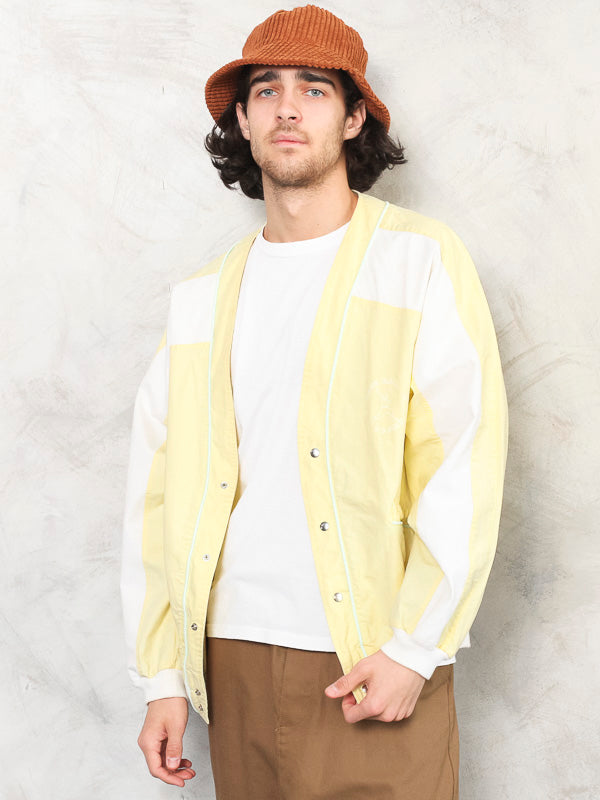 Vintage 80's Yellow Men Bomber Jacket - NorthernGrip