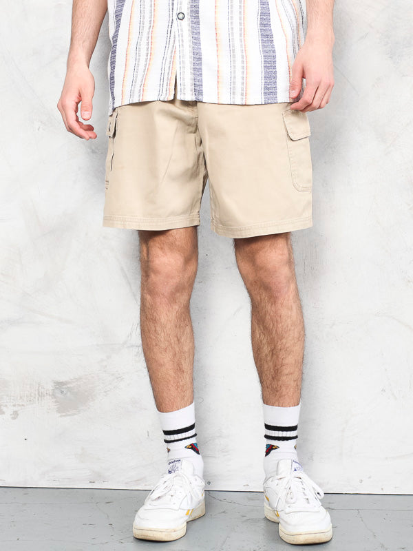 Vintage 90's Brown Men Cargo Shorts - NorthernGrip