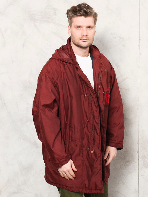 00s ARMANI JEANS Nylon hooded jacket y2k定価79000円程度