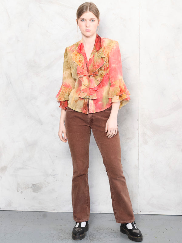 Vintage Y2K Women See Through Blouse - NorthernGrip