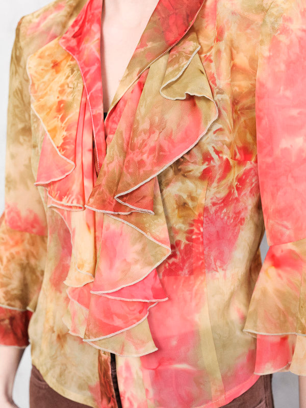 Vintage Y2K Women See Through Blouse - NorthernGrip
