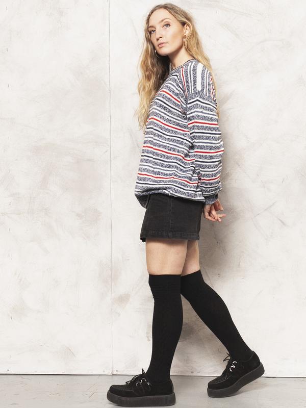 Vintage 90's Cotton Knitted Women Sweater - NorthernGrip