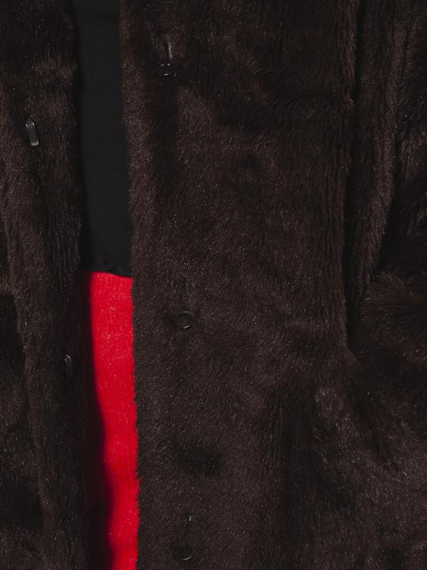 Vintage 80's Faux Fur Women Coat Brown - NorthernGrip