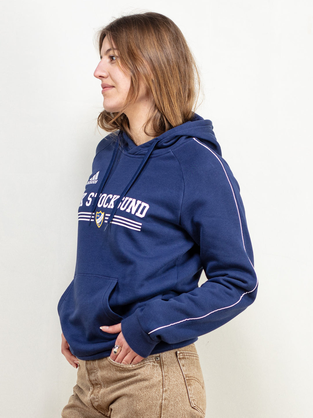 Vintage 90's IFK Stocksund Hoodie in Blue - NorthernGrip