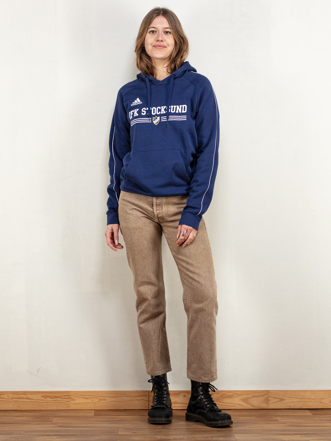 Vintage 90's IFK Stocksund Hoodie in Blue - NorthernGrip