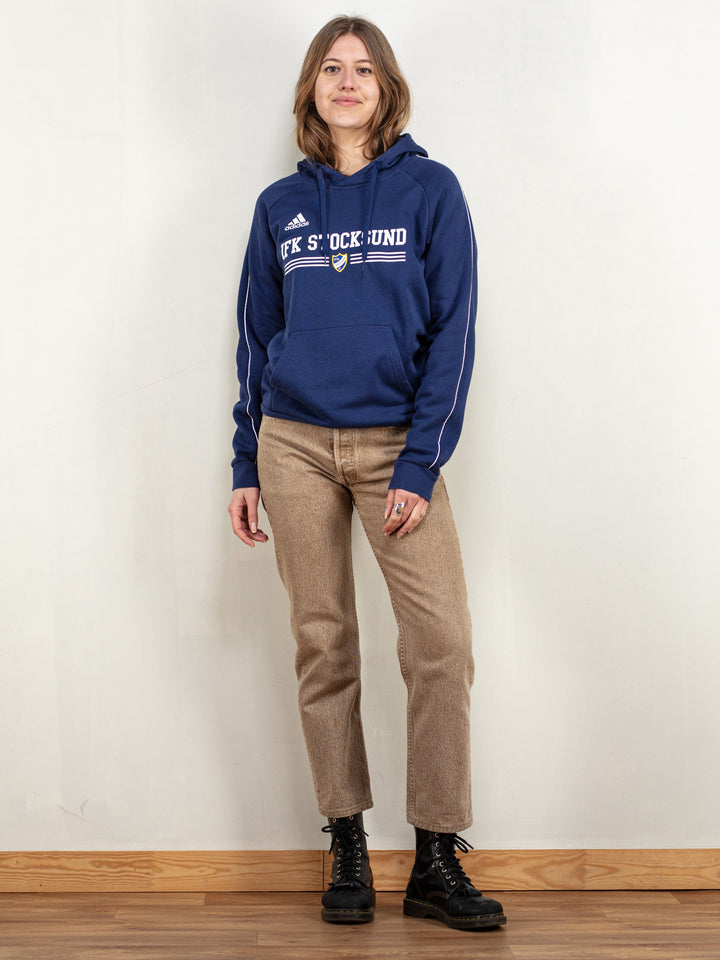 Vintage 90's IFK Stocksund Hoodie in Blue - NorthernGrip