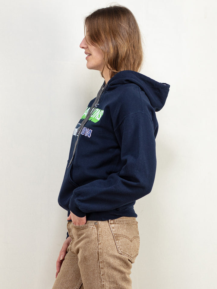 Vintage 14' NFC Champions Seattle Seahawks Hoodie - NorthernGrip