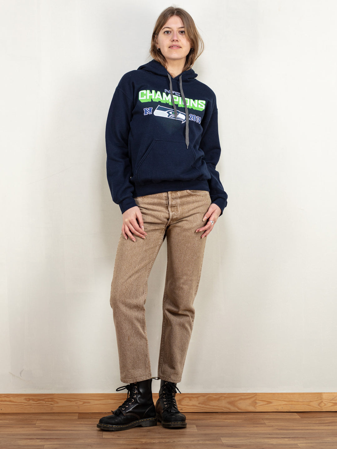 Vintage 14' NFC Champions Seattle Seahawks Hoodie - NorthernGrip