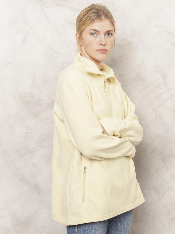 Vintage 90's Yellow Fleece Pullover - NorthernGrip