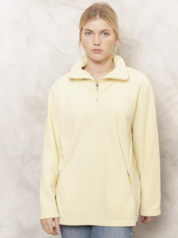 Vintage 90's Yellow Fleece Pullover - NorthernGrip