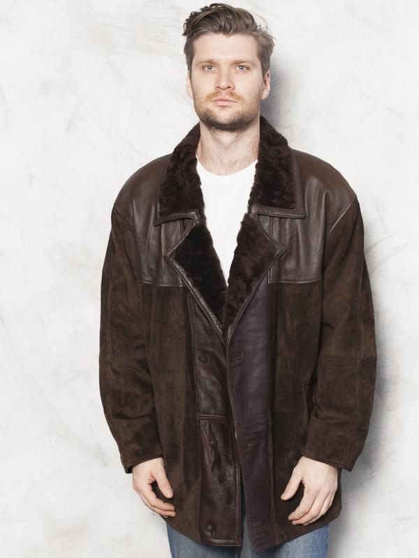 Vintage 80's Men Suede Coat - NorthernGrip