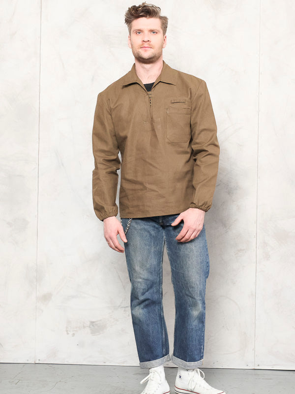 Vintage 90's Men Military Smock Shirt - NorthernGrip