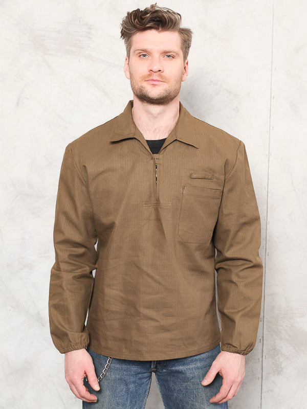 Vintage 90's Men Military Smock Shirt - NorthernGrip
