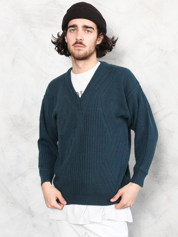 Vintage 90's Wool Men Sweater - NorthernGrip