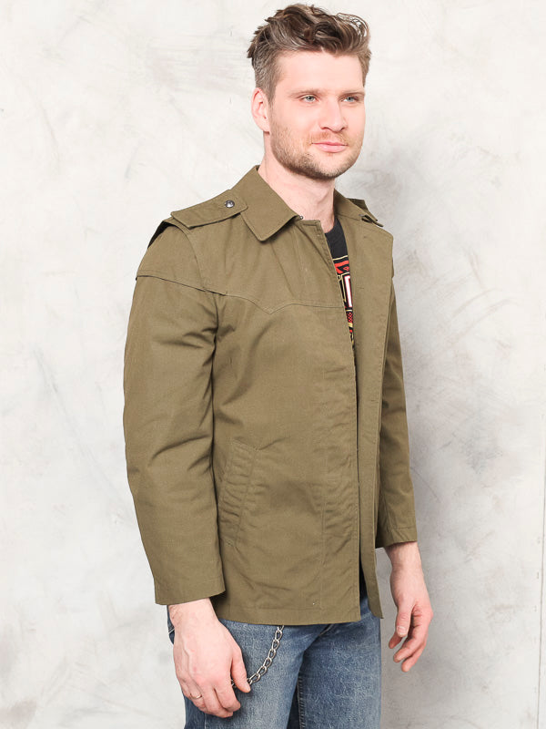 Vintage 80's Men Army Jacket - NorthernGrip