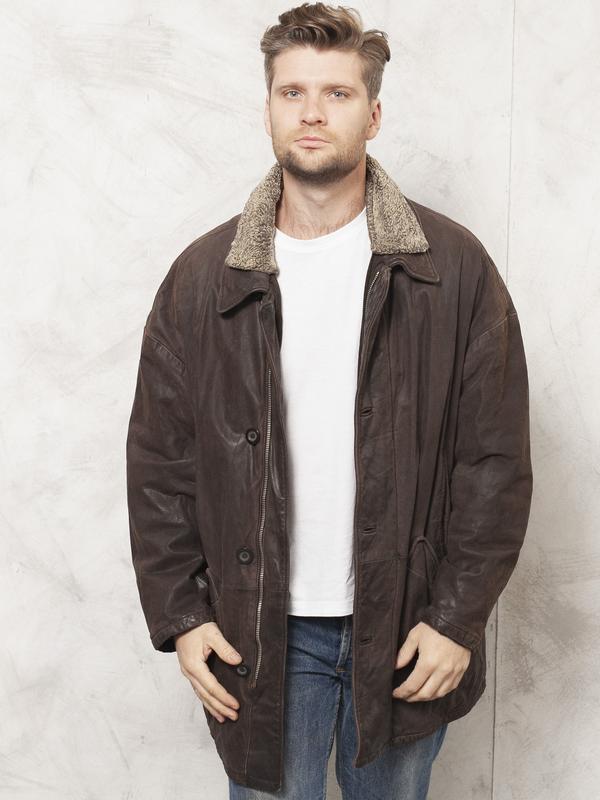 Men Vintage 90's Suede Parka Jacket - NorthernGrip