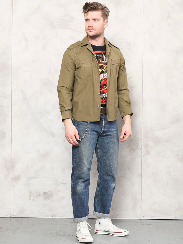 Vintage 70's Men Military Shirt - NorthernGrip