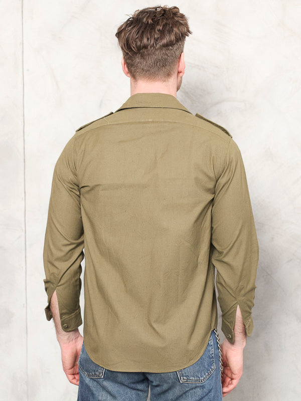 Vintage 70's Men Military Shirt - NorthernGrip