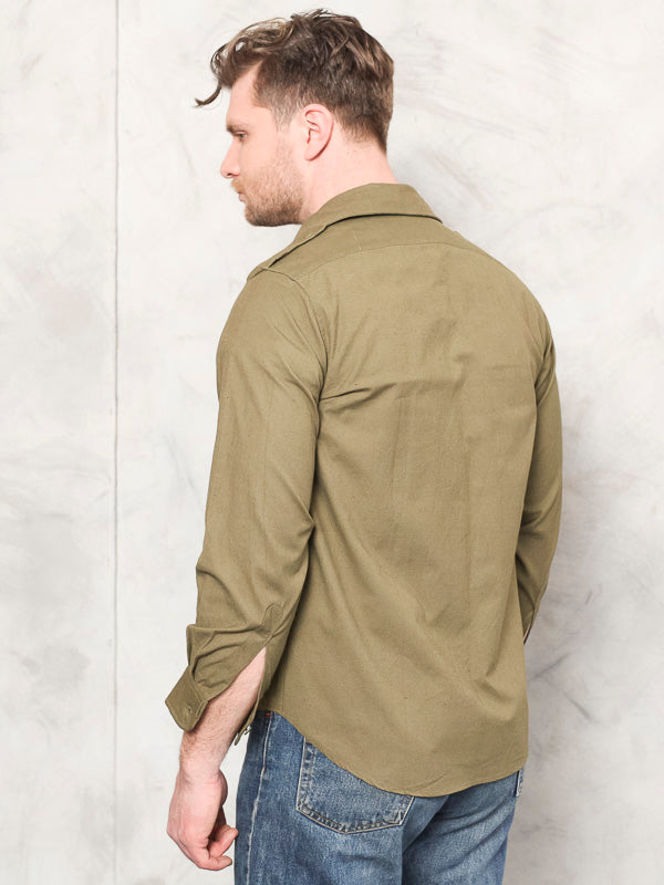 Vintage 70's Men Military Shirt - NorthernGrip