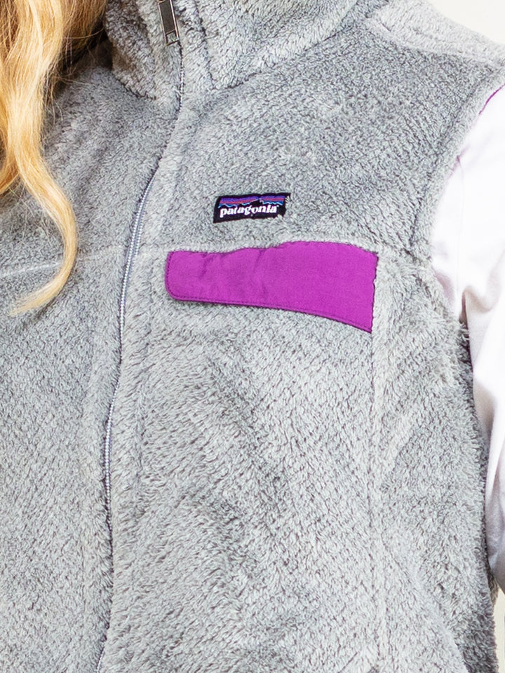 Vintage 90's Women Patagonia Fleece Vest in Grey - NorthernGrip