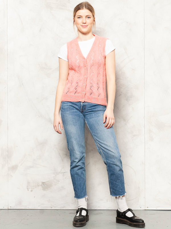 Vintage 70's Pink Waistcoat Vest - NorthernGrip