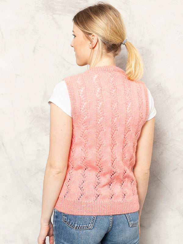 Vintage 70's Pink Waistcoat Vest - NorthernGrip