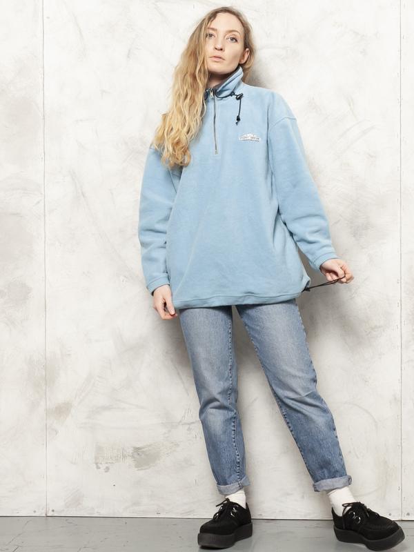Vintage 80's Baby Blue Women Sweater - NorthernGrip