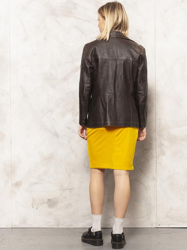 Vintage 80's Brown Women Leather Jacket - NorthernGrip