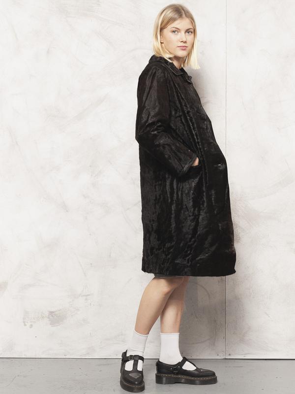 Vintage 80's Women Cow Leather Coat - NorthernGrip