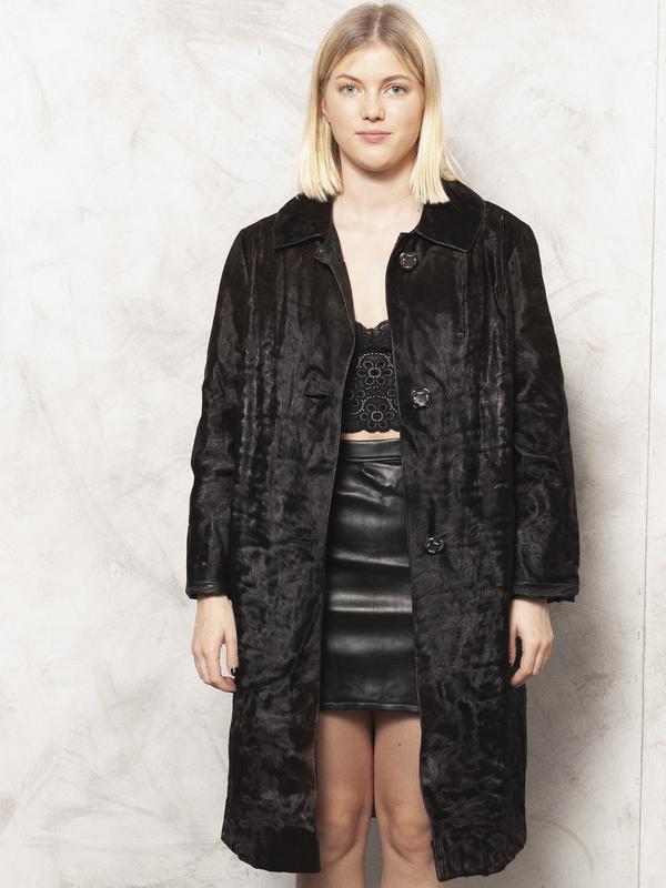 Vintage 80's Women Cow Leather Coat - NorthernGrip