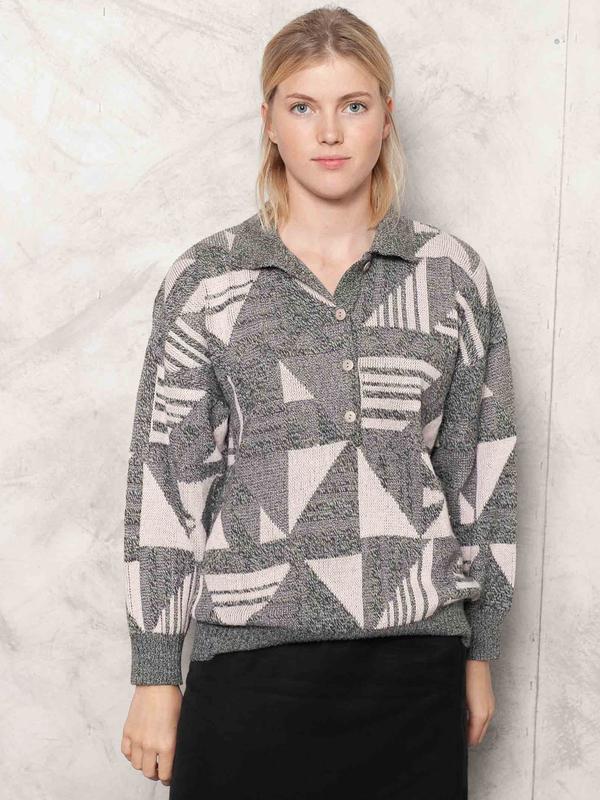 Vintage 80's Women Knitted Cardigan - NorthernGrip