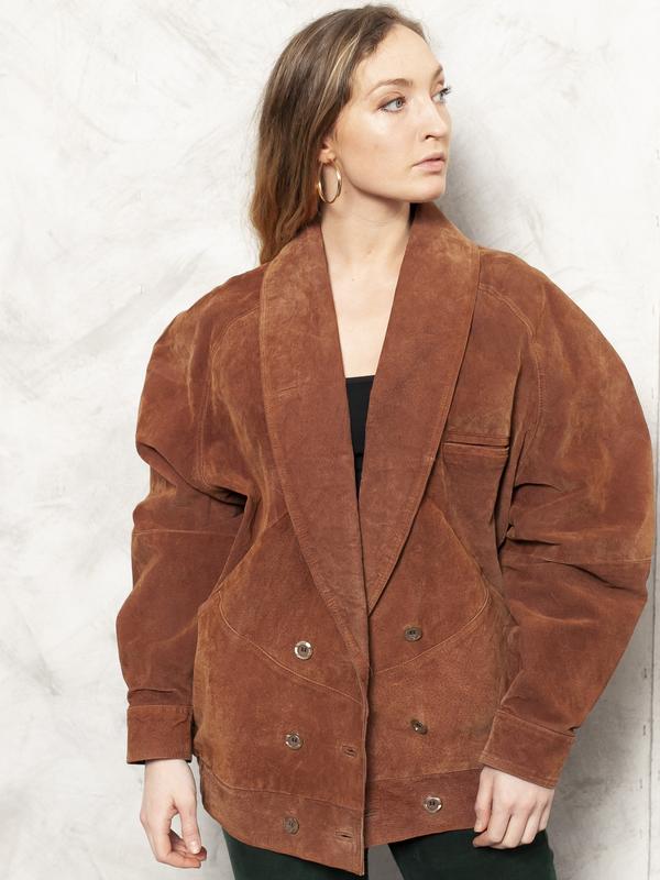 Vintage 80's Brown Suede Blazer - NorthernGrip