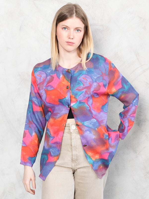 Vintage 80's Women Boho Artist Shirt - NorthernGrip