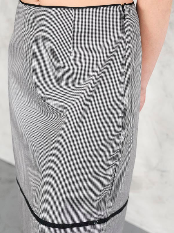 Petite midi skirt top 90s