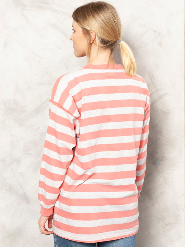 Vintage 90's Striped Women Sweatshirt - NorthernGrip