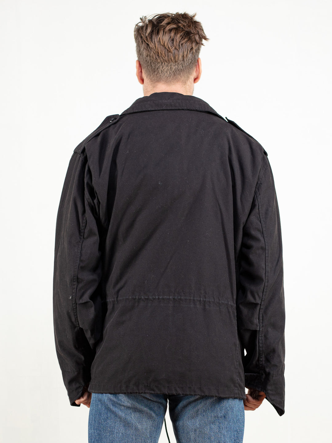 Vintage 90's Men Black Military Parka Jacket - NorthernGrip