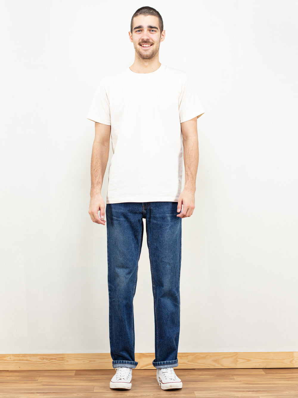 Vintage Men 90's Blue Denim Pants - NorthernGrip