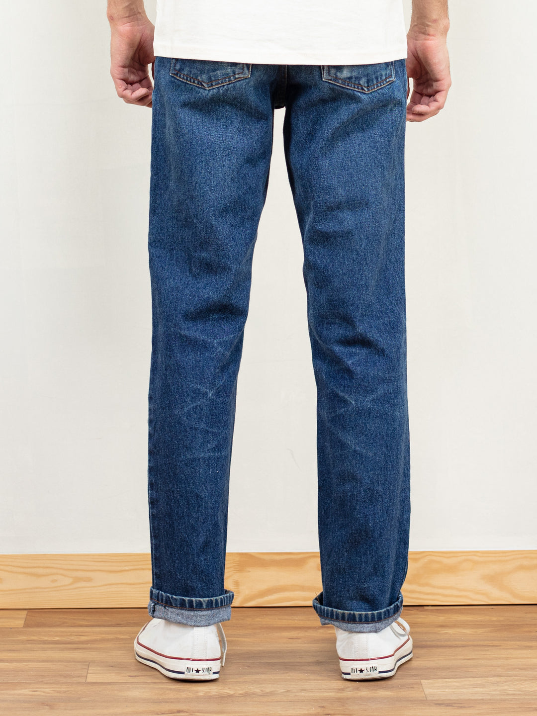 Vintage Men 90's Blue Denim Pants - NorthernGrip