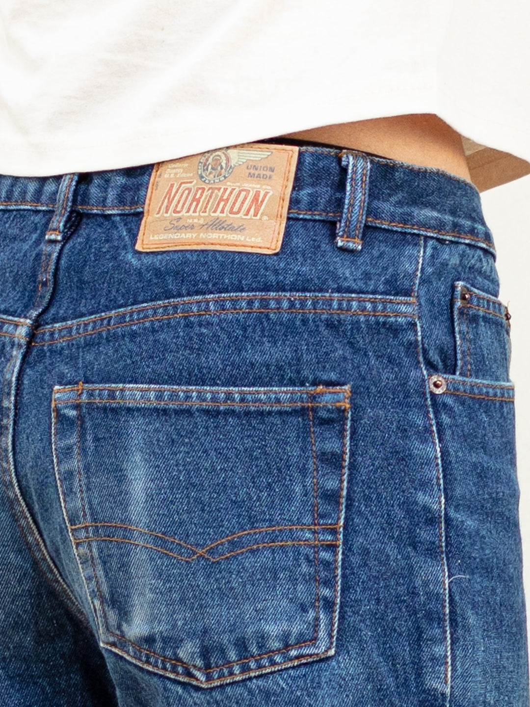 Vintage Men 90's Blue Denim Pants - NorthernGrip