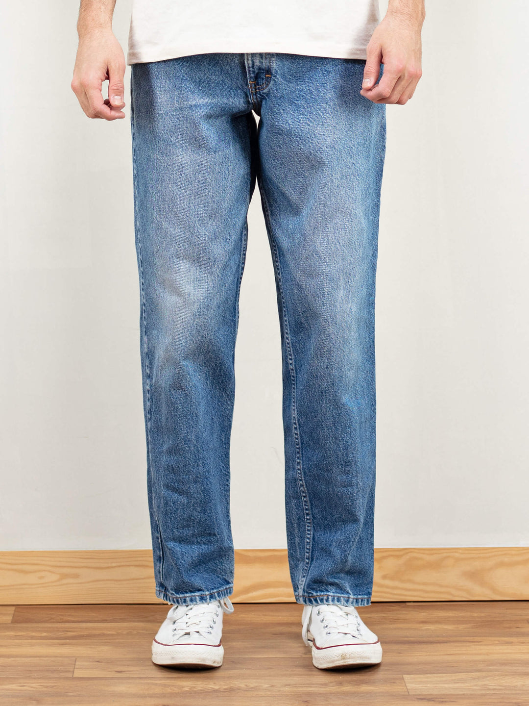 Vintage Men 90's Blue Denim Pants - NorthernGrip