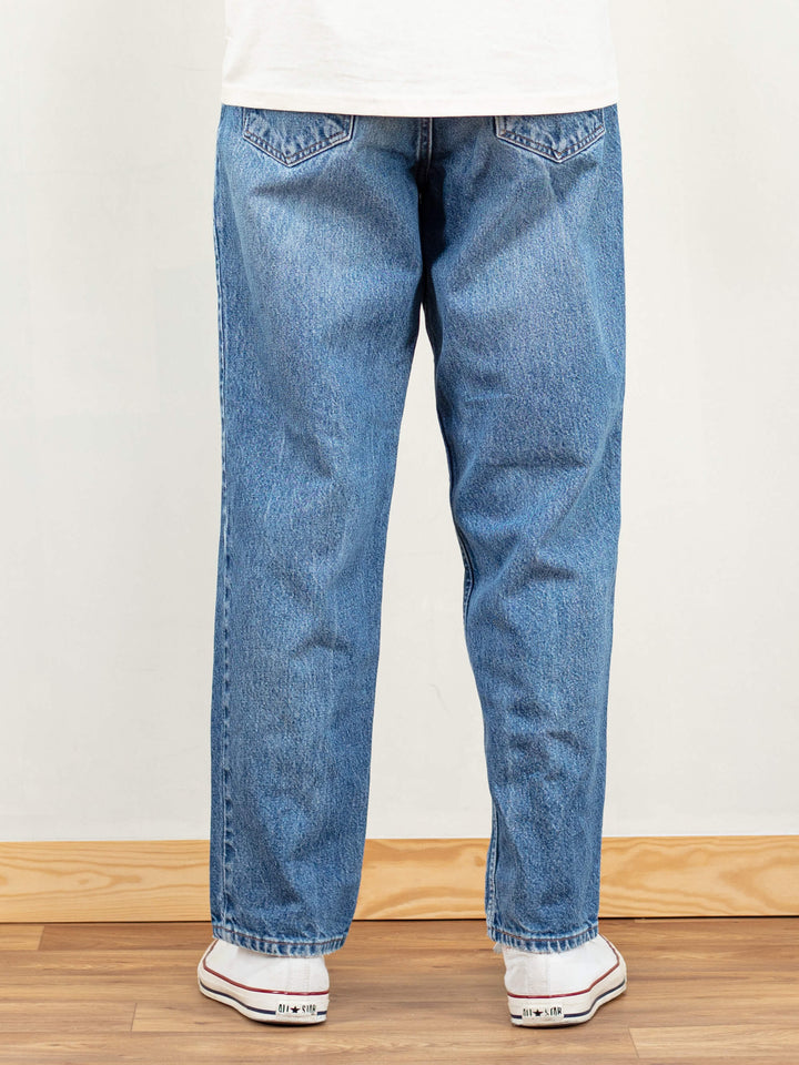 Vintage Men 90's Blue Denim Pants - NorthernGrip