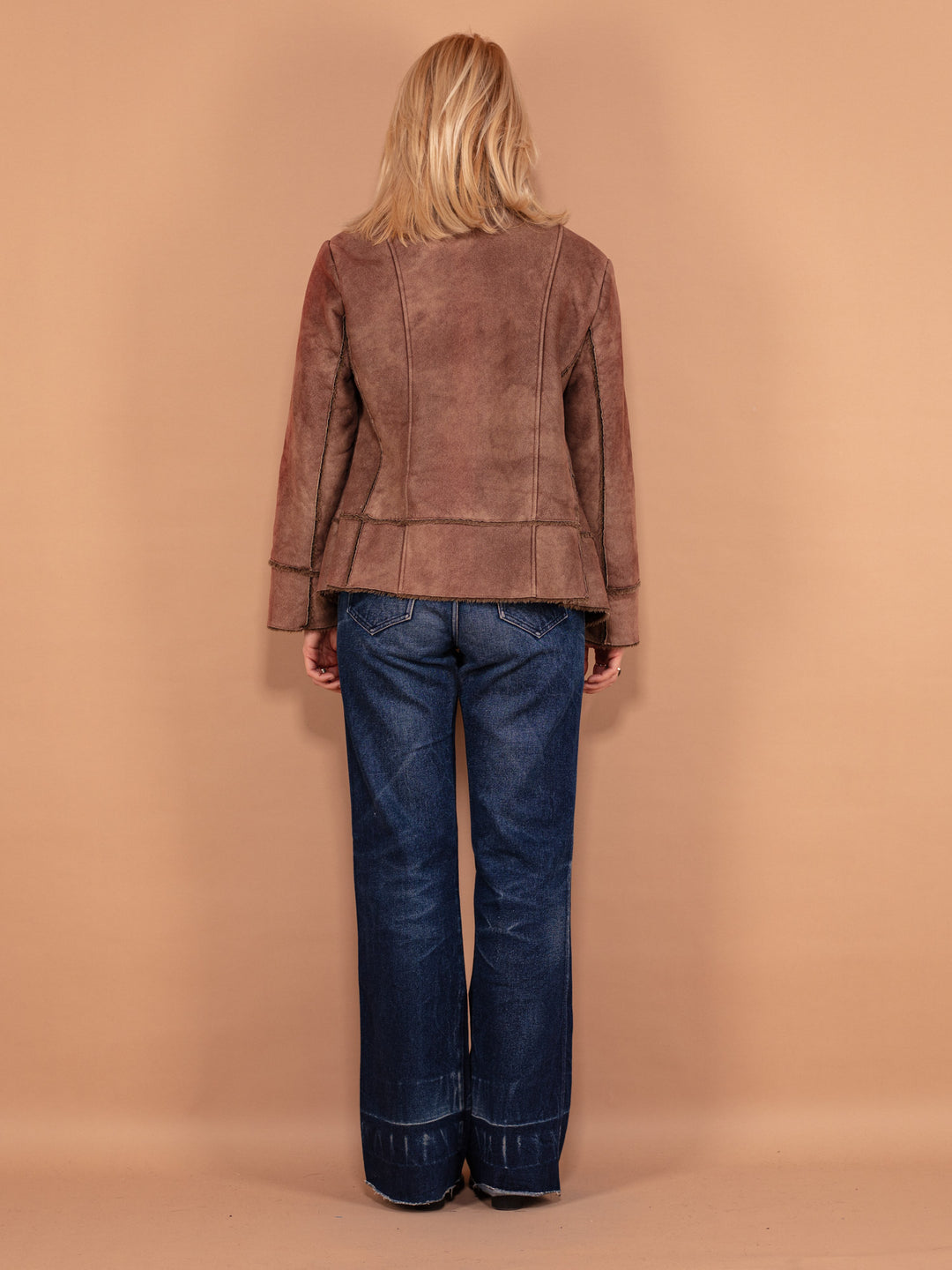 V5756 Online Vintage Store | 90's Women Faux Sheepskin Jacket | Northern Grip ...