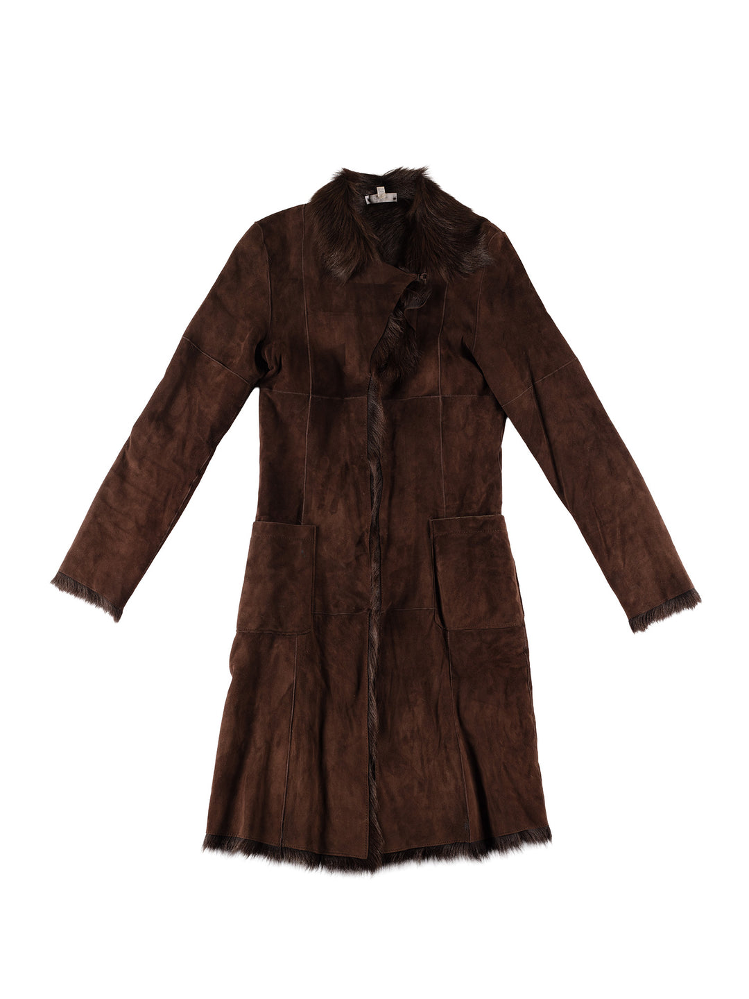 Vintage 70's Women Sheepskin Coat in BrownMN617