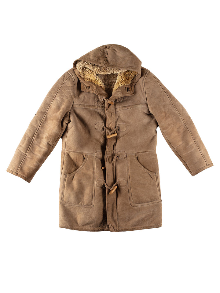 Vintage 70's Men Sheepskin Coat in BeigeVN551
