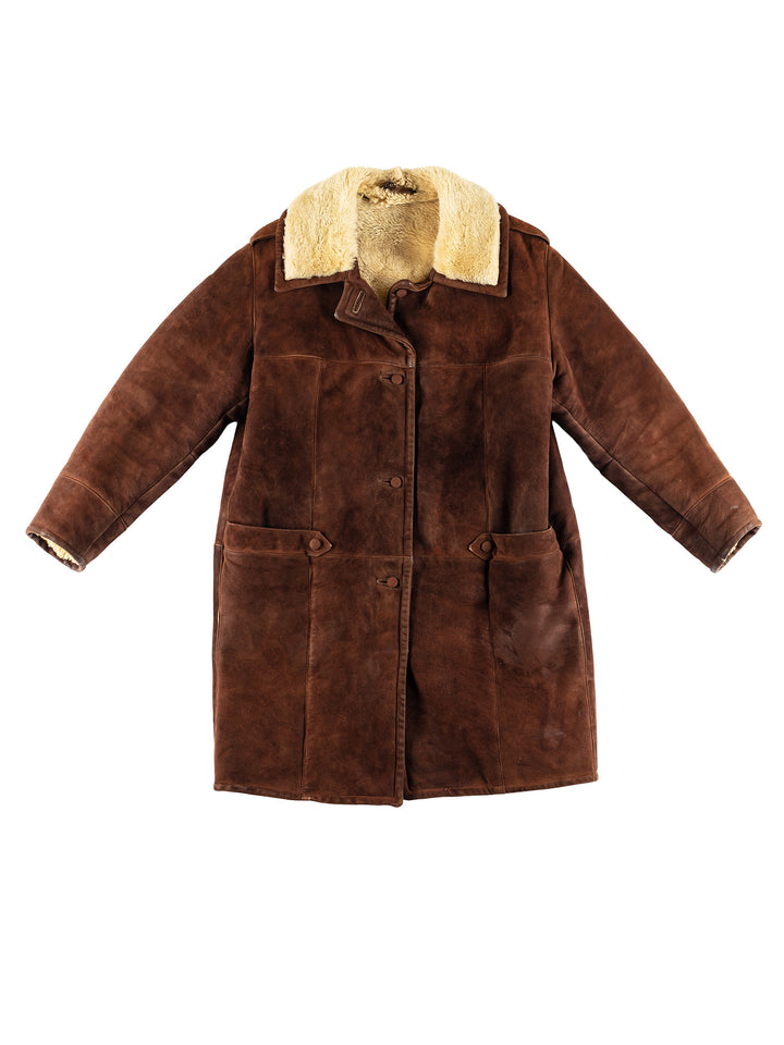 Vintage 80's Women Coat in BrownMN420